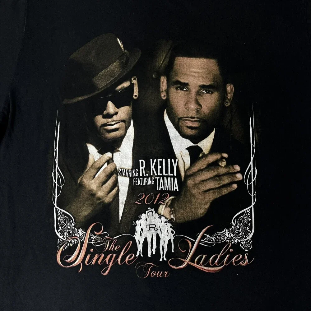 Nike Shirt Mens XL Black R Kelly Single Ladies Tour 2012 Graphic Tee Music